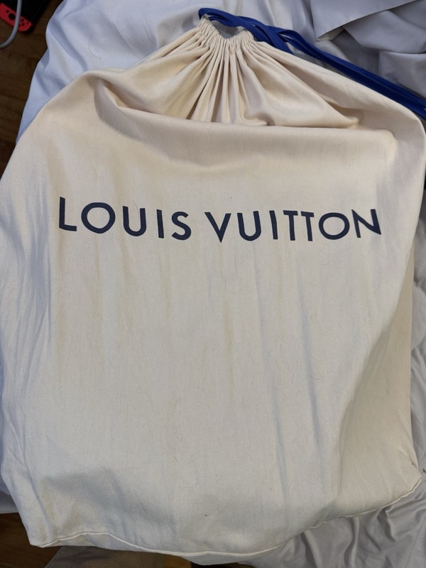 Louis Vuitton Monogram Backpack Black/Gray Silver Hardware w/ Original Dust Bag