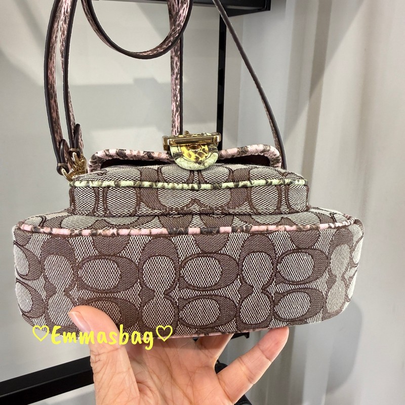 Coach Ashton Mini Shoulder Bag In Signature Jacquard CDX81 Gold/Oak Multi gallery