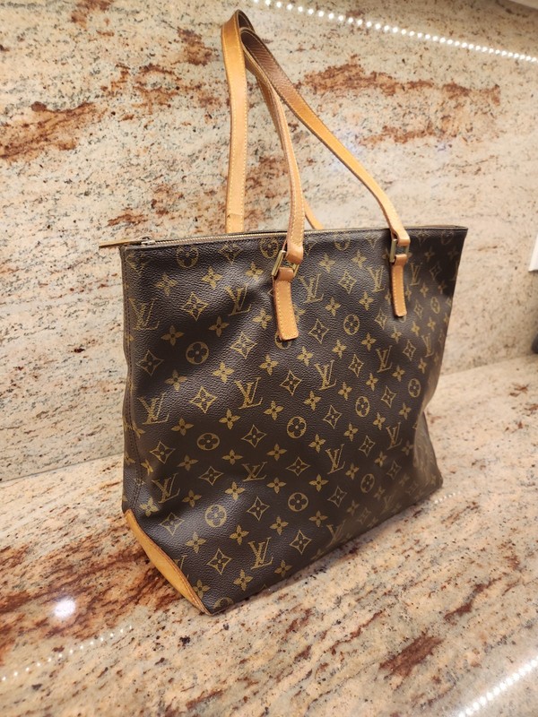 AUTHENTIC LOUIS VUITTON Cabas Mezzo Large Tote Bag classic Monogram with EXTRAS