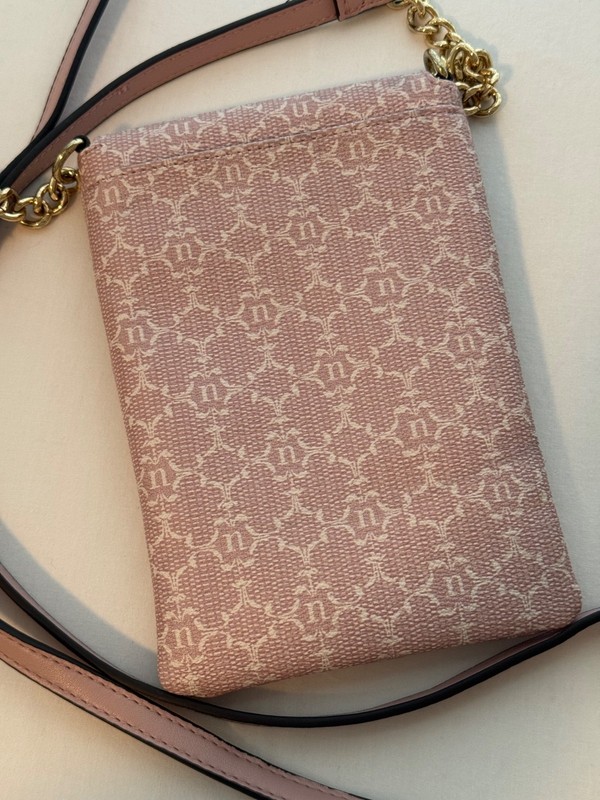 Nanette Lepore Pink Crossbody Phone Bag with Adjustable Strap Gold Tone Hardware gallery