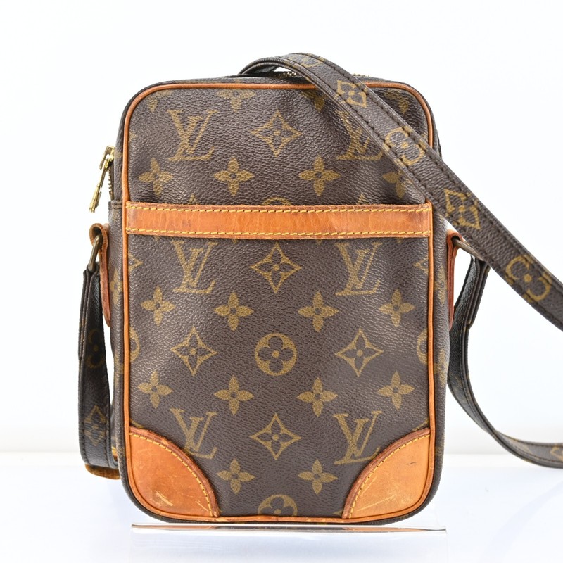JUNK Louis Vuitton Shoulder Bag Danube M45266 Browns Monogram LV A3492CRS803