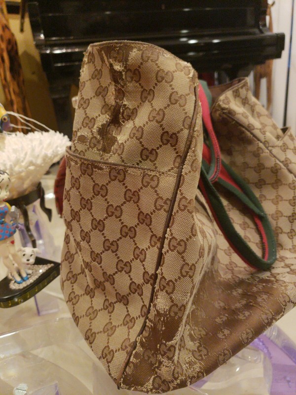 Gucci Tote canvas bags Size 12"L x 14"W x 6"D Strap 8" L gallery