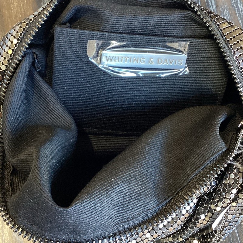Whiting & Davis Marisol Twisted Hobo Handbag in Gunmetal gallery