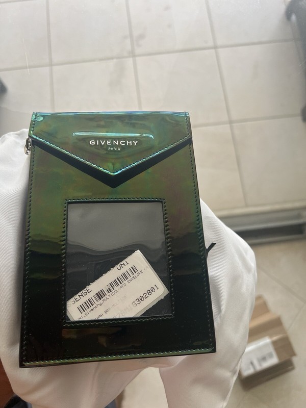 GIVENCHY Multicolor Patent Neck Window Pouch SUPER RARE No Longer Produced