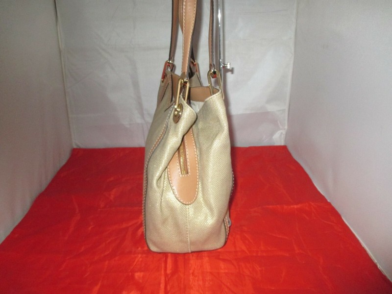 Michael Kors Raven Pocket Shoulder Tote, Hobo, Satchel $278 Pale Gold #2870 gallery