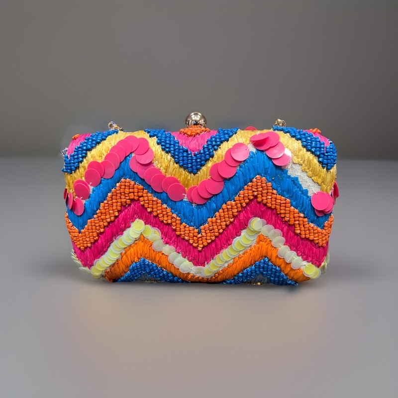 Anna & Ava Beaded Evening Bag Brooke Webb Design 8in x 5in x 2in Fun gallery