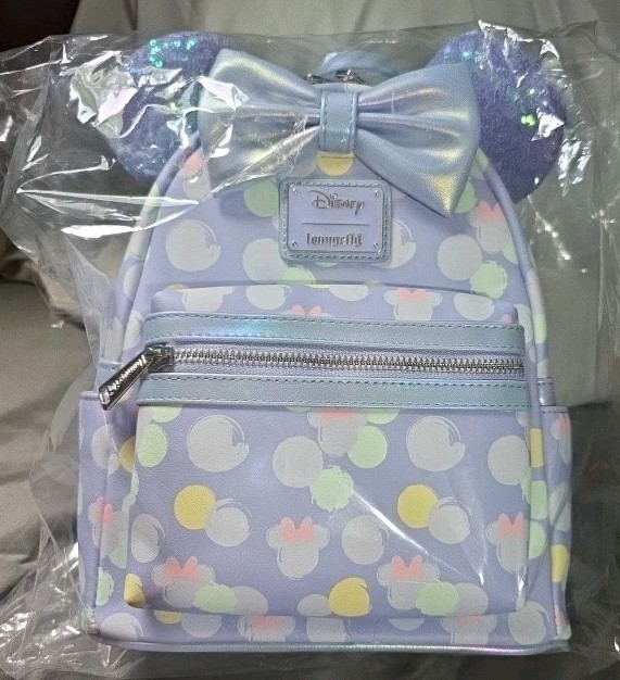 Minnie Mouse Exclusive Iridescent All-Over Print Sequin Ear Mini Backpack