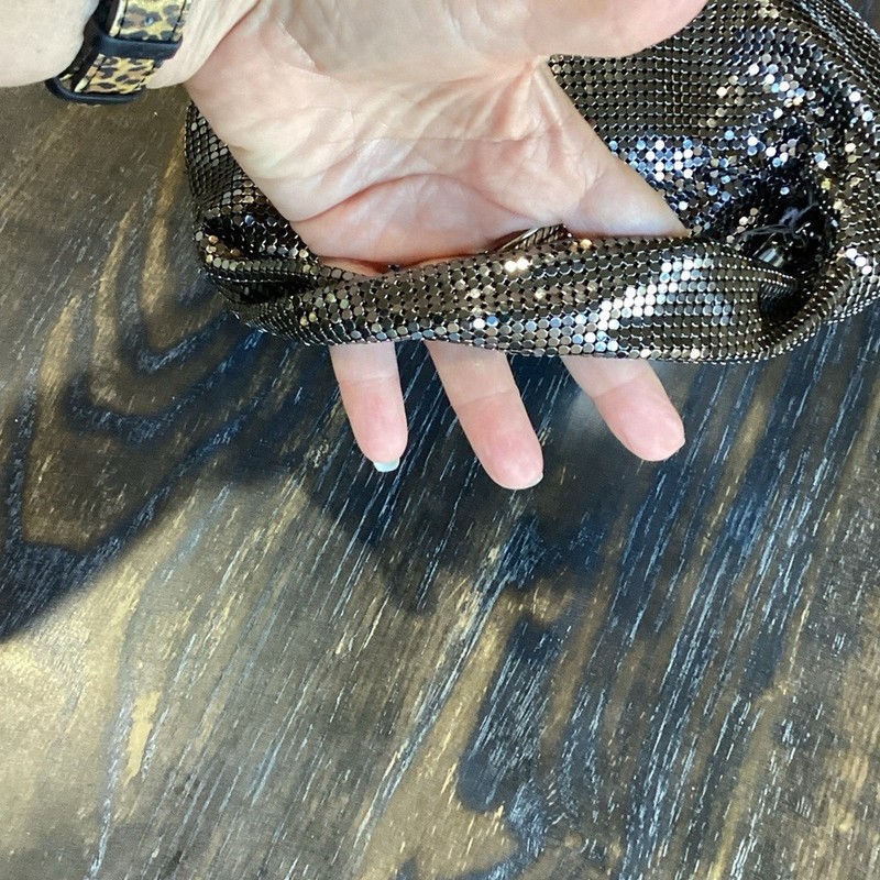 Whiting & Davis Marisol Twisted Hobo Handbag in Gunmetal gallery
