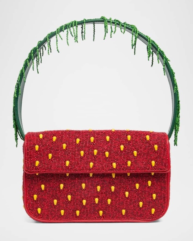 STAUD Strawberry Dream Tommy Beaded Shoulder Bag – NWT