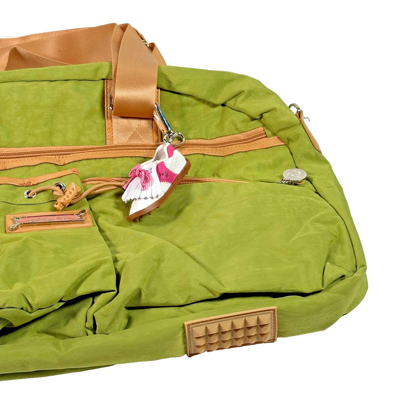 Sydney Love Bright Green Golf Club Collection Shoulder Bag Multiple Pockets READ gallery