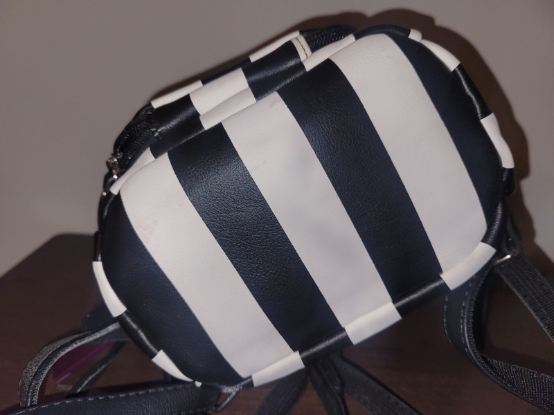 Hot Topic Mini Backpack~Beetlejuice~Handbook Charm~Pre-Owned Great Condition gallery