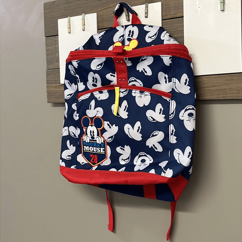 Disney Mickey Mouse 28’ Adjustable Backpack with Two Compartments and Name Tag gallery