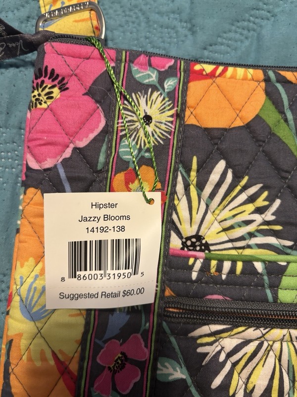 Vera Bradley Hipster Jazzy Blooms Floral Multicolor Crossbody Shoulder Bag gallery