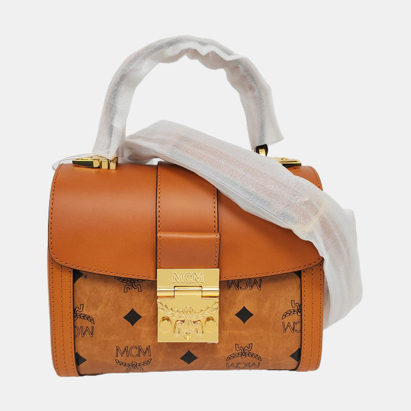 MCM Tracy Visetos Monogram Leather Box Bag - Excellent #17O9UM0 gallery