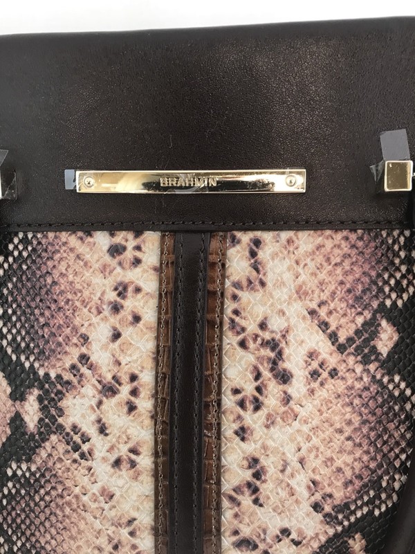 NWT BRAHMIN PRISCILLA PINK ELLORA LEATHER SATCHEL gallery