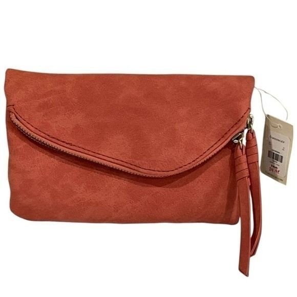 NWT Francesca’s Oxford Mini Crossbody Rust 724223 Coral