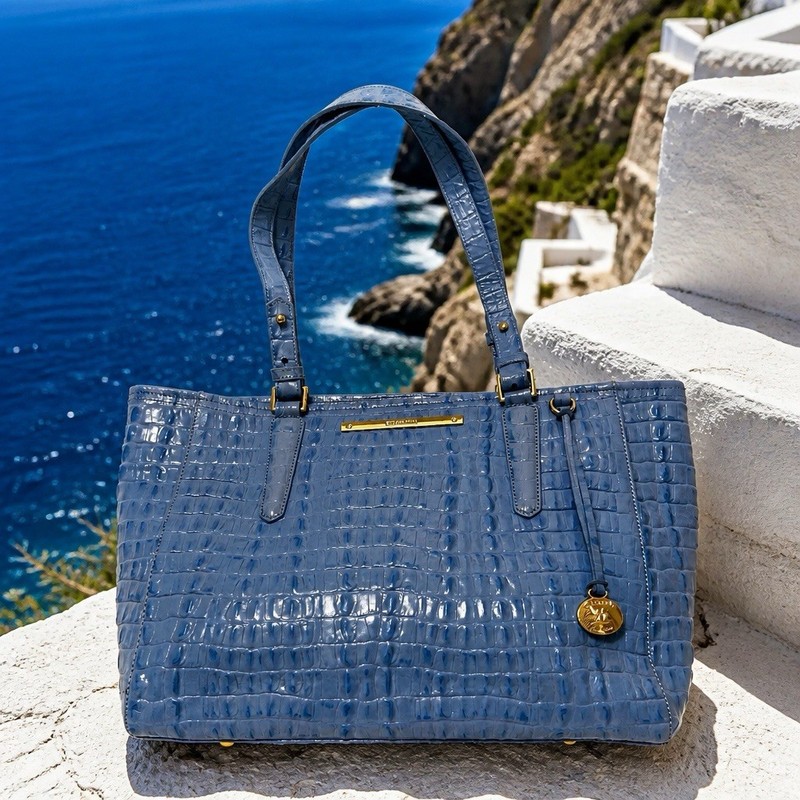 Brahmin Med. Arno Melbourne Gorgeous Bag New W/Tag Style #H13626SK Sky La Scala