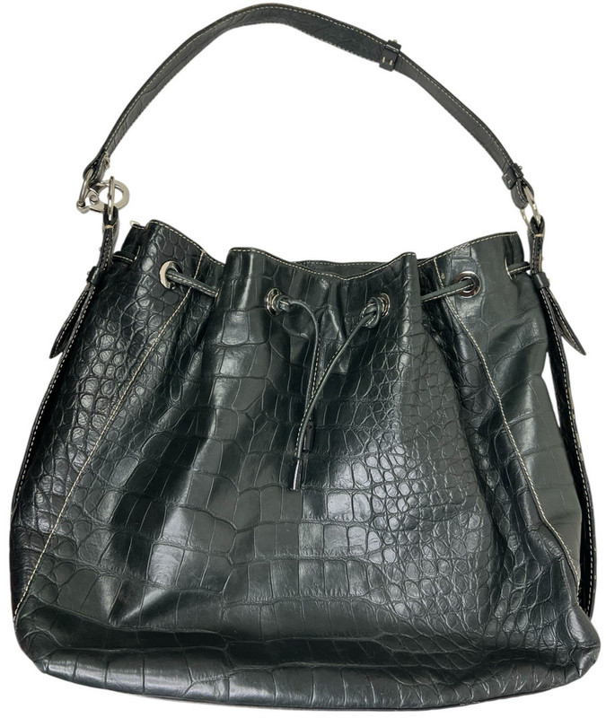 DONALD J PLINER Crocodile Studded Handbag BAG PURSE