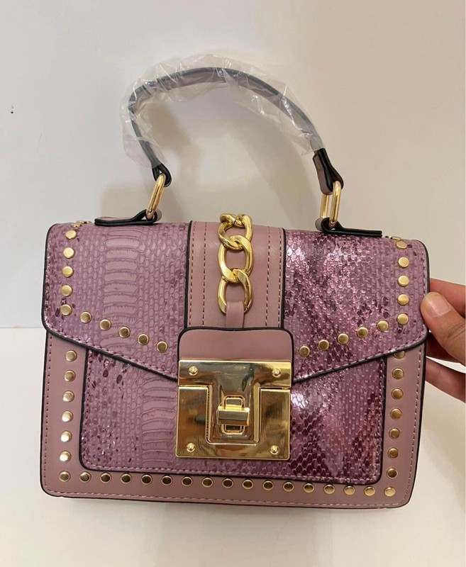Crossbody handbags for female Beautiful purple Color Leather Medium Size
