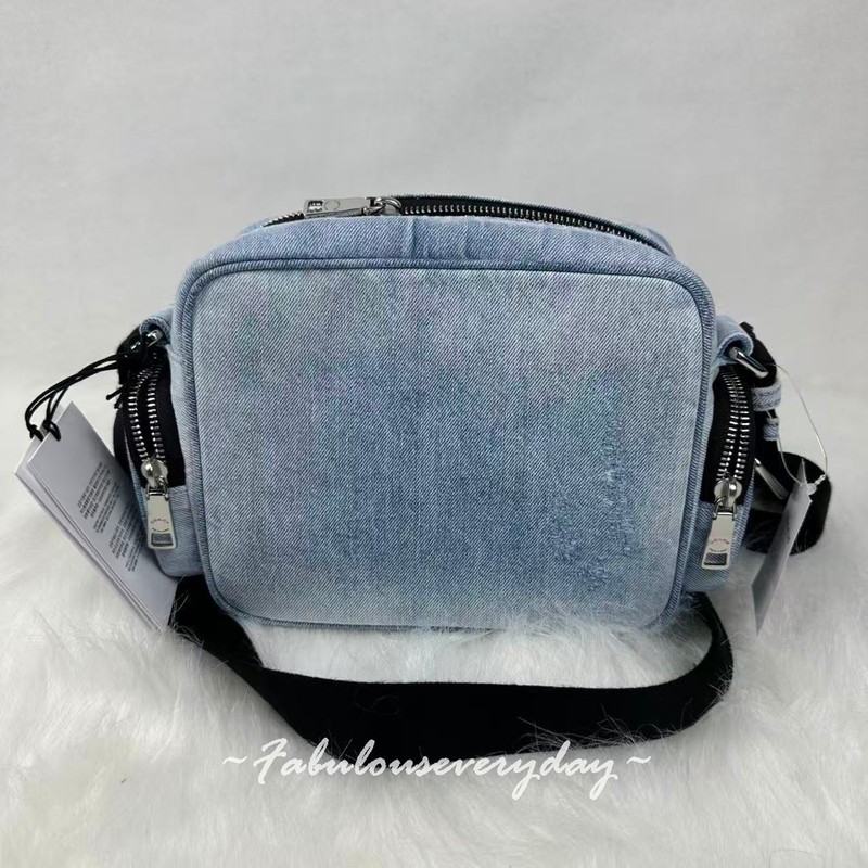 Coach Men's Fletcher Crossbody Bag In Loved Signature Denim Light Indigo CEA06 gallery