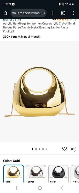 Acrylic Handbags for Women Cute Acrylic Clutch Small Unique Purse Trendy Meta...
