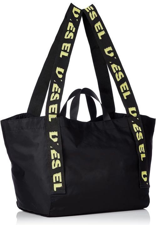 Diesel Women Black Logo Nylon 2Way Tote Bag 54x28cm Almost unused Luxury Classic