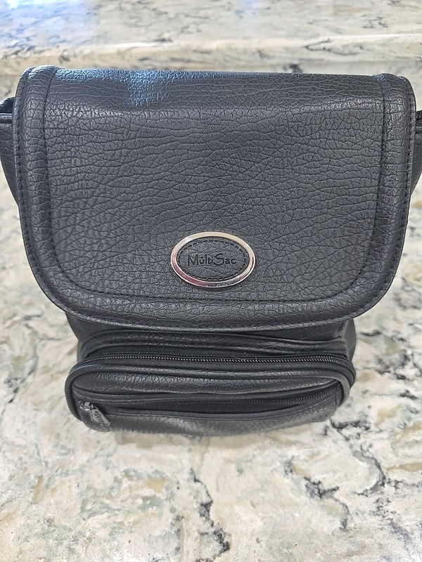 Multi Sac Black Convertible Backpack Organizer Bag Vegan Leather Lightweight