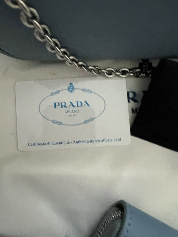 PRADA ReEdition 2005 Shoulder Bag-Rare Blue & Silver gallery