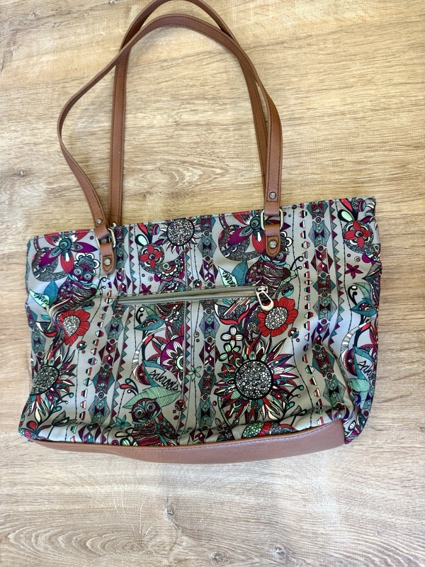 Sakroots Floral & Owls Metro Tote Purse Spirit Desert Pattern gallery