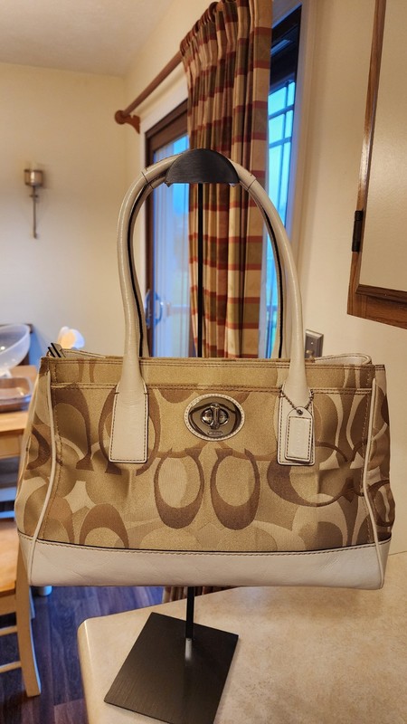 Coach Hamptons Madeline Satchel featuring the classic Signature C monogram