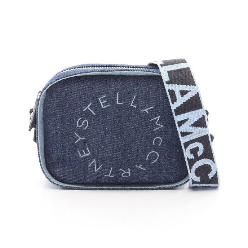 Stella McCartney Stella logo Crossbody Shoulder Bag 700266 WP Denim Navy Used