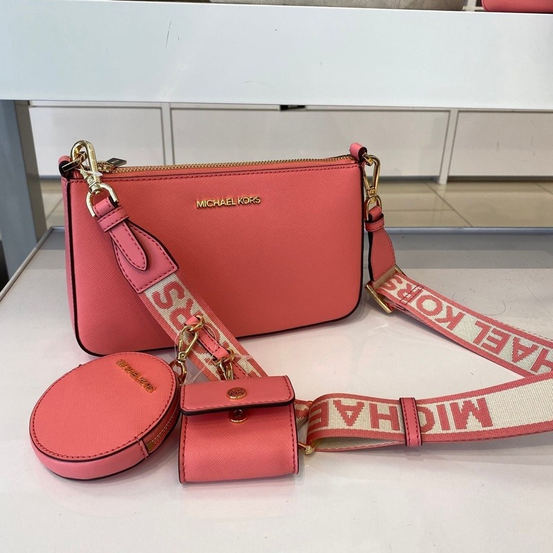 Michael Kors JET SET TRAVEL TECH CROSSBODY Tea Rose