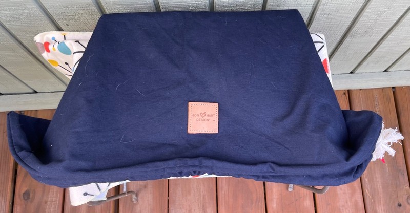 Jon Hart Natural Canvas Blue Laundry Bag Duffel Tote 38” X 28” College Bag