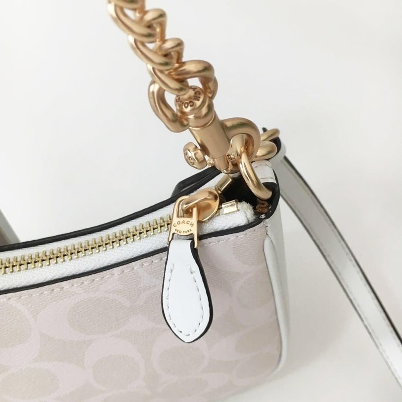 COACH Teri Shoulder Bag In Signature Canvas CA548 White NWT gallery