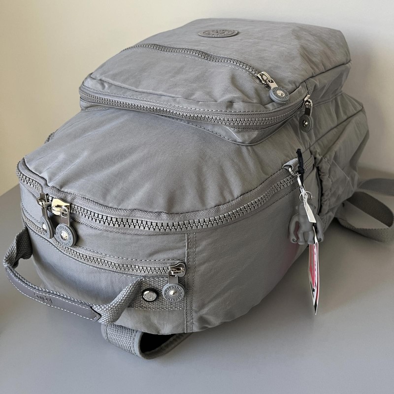 Kipling Seoul Up 17" Laptop Extra Large Backpack in Cement Ash NWT gallery