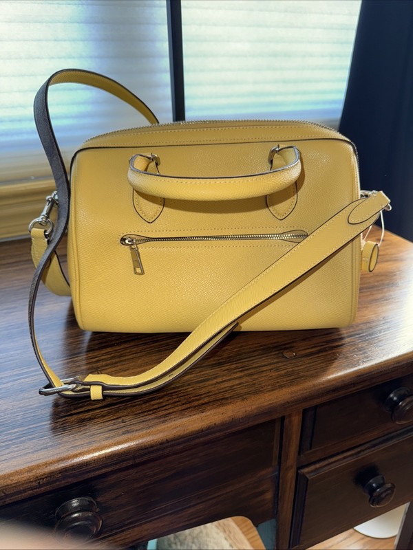 Coach Mini Rowan Yellow Canvas Crossbody Bag Model No. L2354-CH322 gallery