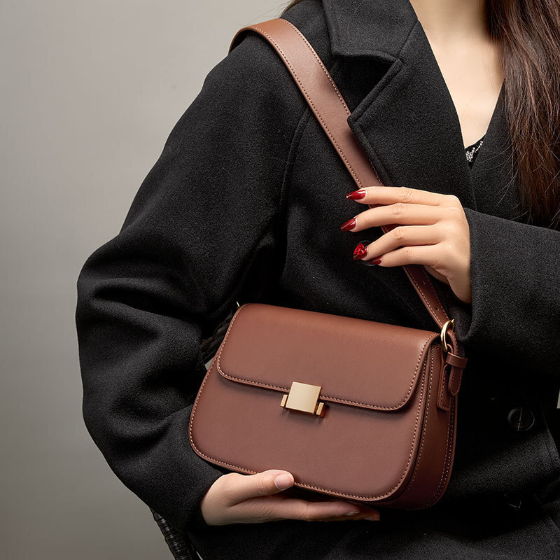 Women's Bag New Cowhide Leather Women Shoulder Bags Crossbody Bags gallery