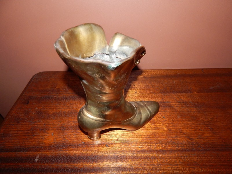 French Boot, Antique Shopkeeper's Window Display, Circa 1940's. Original Cond... gallery