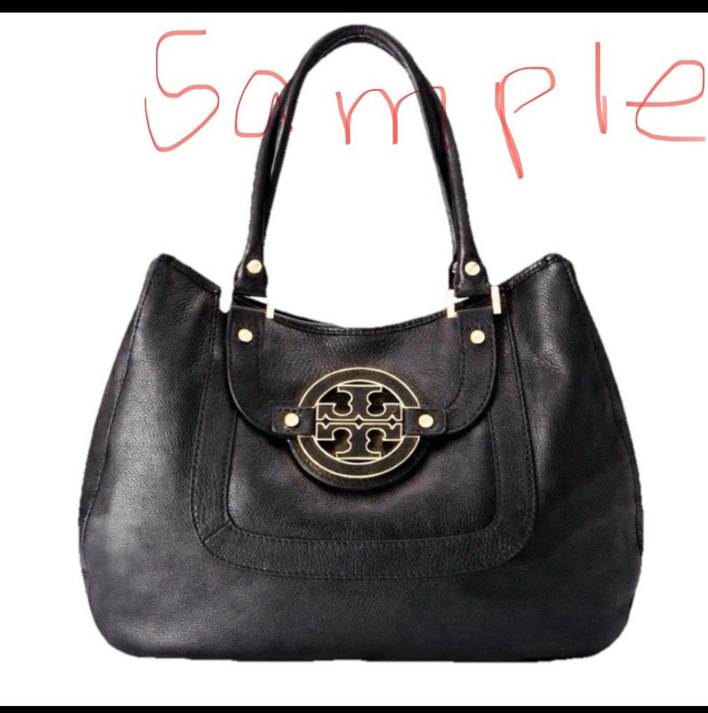 👜 Tory Burch Bag Handbag Amanda Hobo Pebbled Leather Tote 3 Pieces Dust Covers