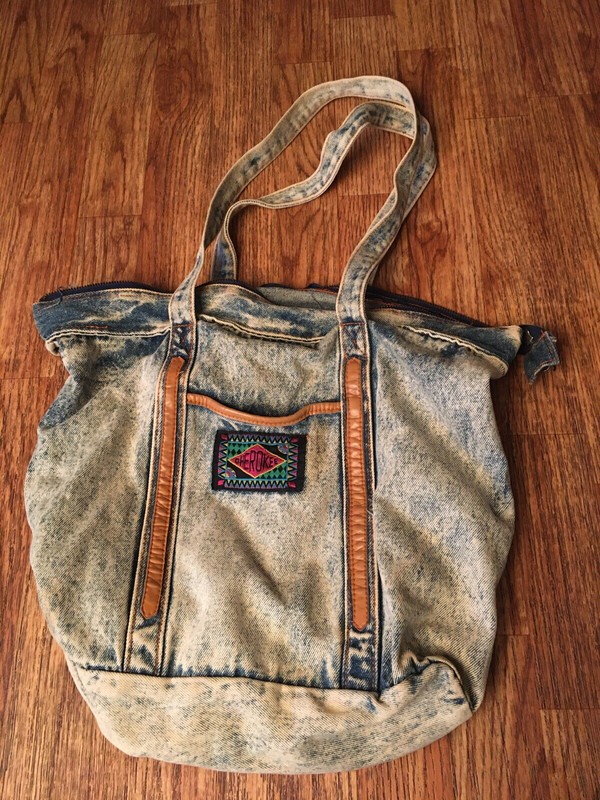 Vintage Cherokee Denim Purse Bag