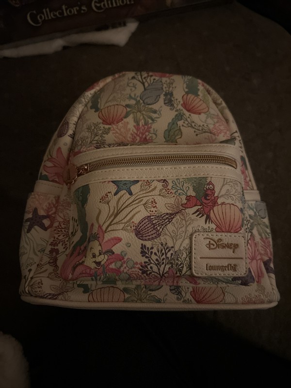 loungefly mini backpack little mermaid Under The Sea White Multicolored Small