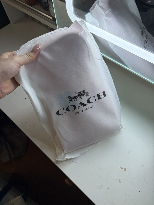 Coach Pink Logo Zip-Around Pouch Wallet Wristlet Strap w/ Hangtag gallery