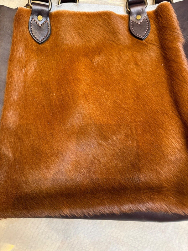 Filson Workshop Ranch Tote 20085335 - RARE - Cowhide Bridle Leather White Cow CC gallery