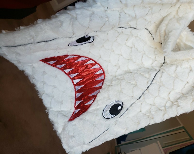 White Faux Fur Shark Mouth Fashion Bag Purse Shopping Bags Y2K Style Animals New gallery