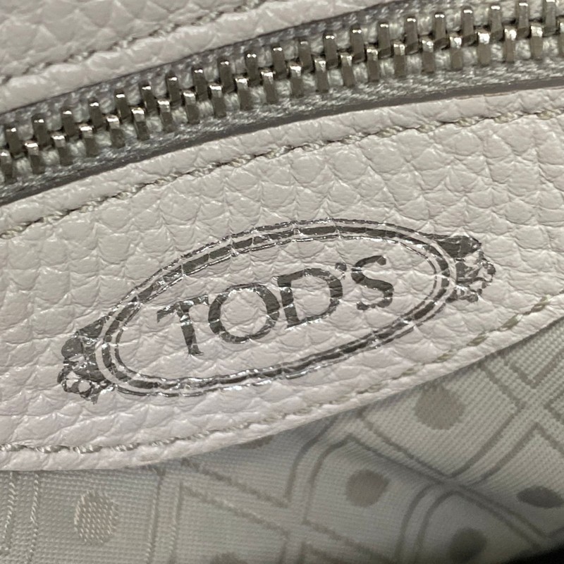 TOD'S Double T Light gray Leather Handbag gallery