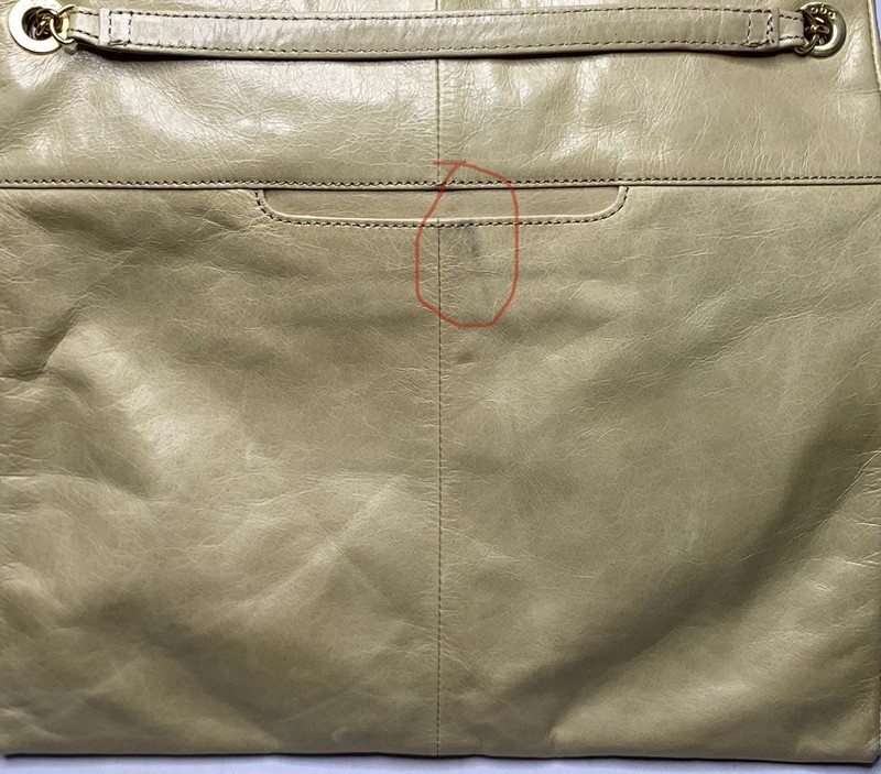 Hobo The Original Cream Leather Shoulder Crossbody Bag Purse P134 gallery