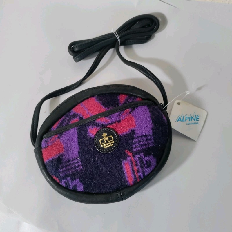 Alpine Leather Trim Wool Blend Small Crossbody Bag Longhouse Canada
