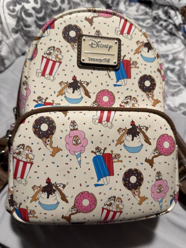 Disney Loungefly Disney Chip and Dale Snacks Mini Backpack