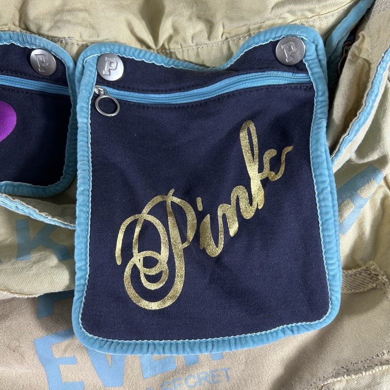 Y2K Victoria’s Secret PINK Graphic X-Large Flap Duffle Bag Carry On Luggage 86 gallery