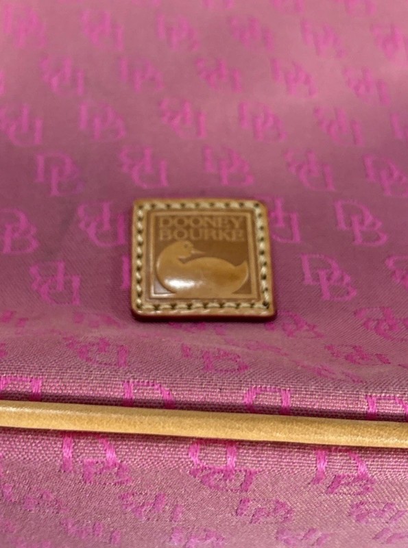 Pink Monogram Dooney & Bourke Shoulder Bag Handbag READ AND SEE PHOTOS gallery